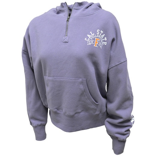 Blue 84 Fleece Quarter Zip Hood-Blu